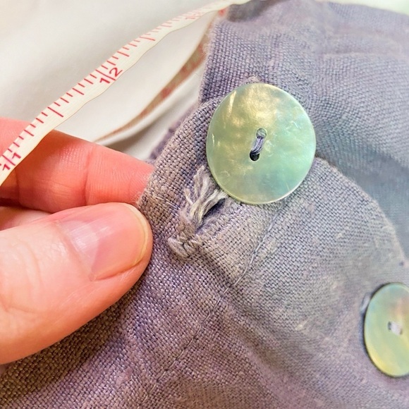 Subtle Tones lavender side button linen maxi skirt S M - Picture 9 of 10